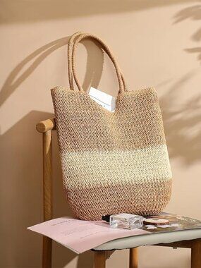 Straw Beach Bag